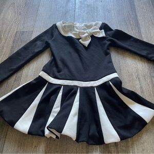Vintage biscotti black and white dress
